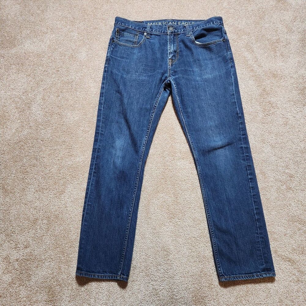 American Eagle Jeans Men 34x30(27.5) Dark Wash Skinny